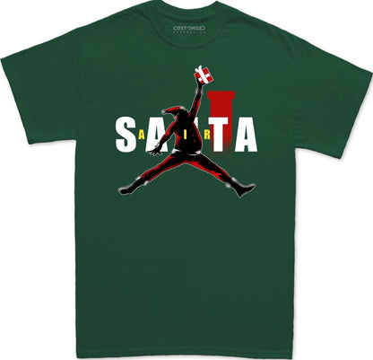 Air Santa Christmas Gift T-Shirt, Black Santa, Basketball Christmas Shirt, Black Santa Shirt, Matching Christmas Shirt for Families