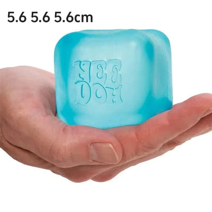 Schylling Needoh Nice Cube Sensory Fidget Cube Stress Relief Anxiety Sensory Tool for Focus ADHD & Calming Office Desk Gadget